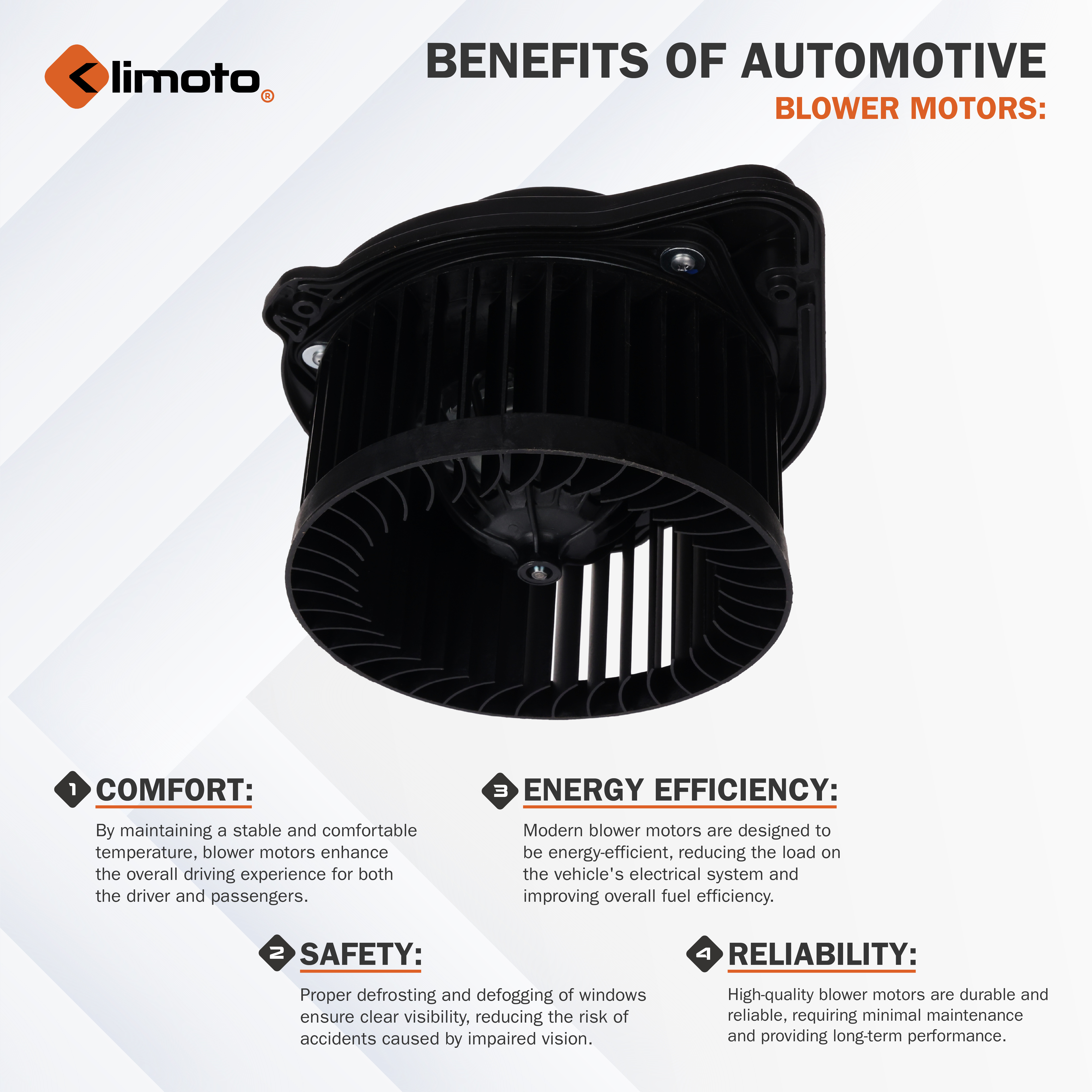 Klimoto Blower Motor | Compatible with Buick 95-99 LeSabre